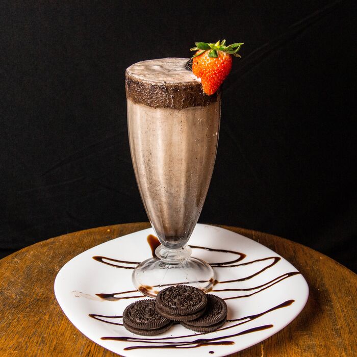 Milchshake im Glas