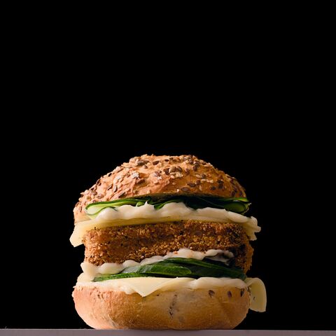 Grüner Blitz, veganer Burger